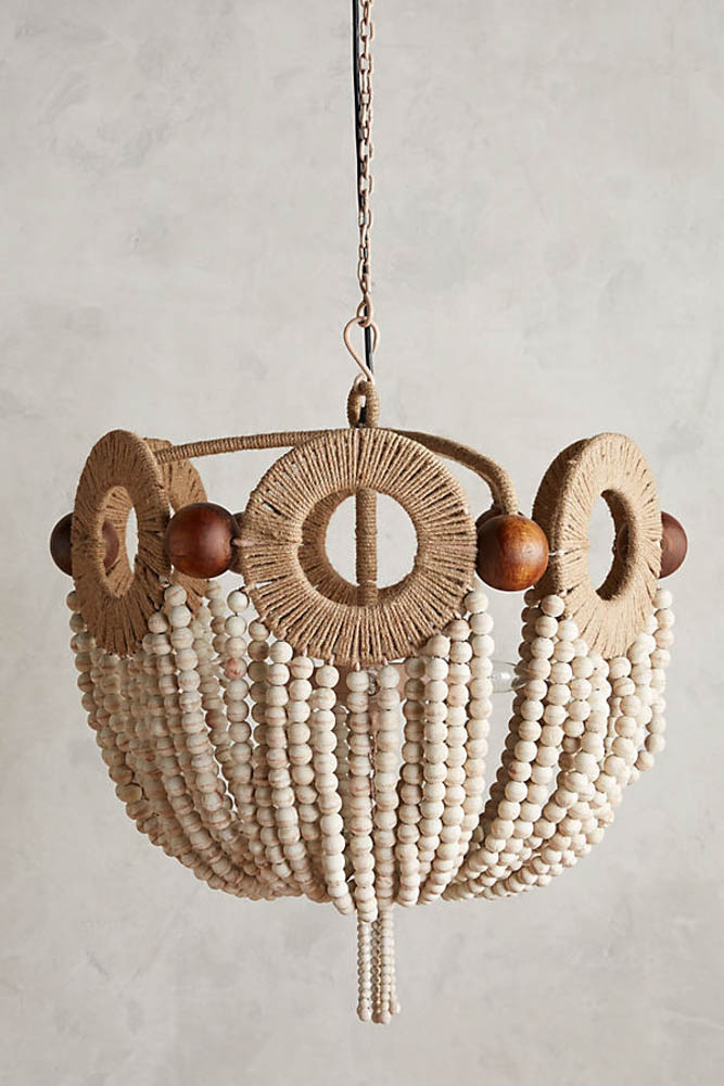 Anthropologie Bead Chandelier