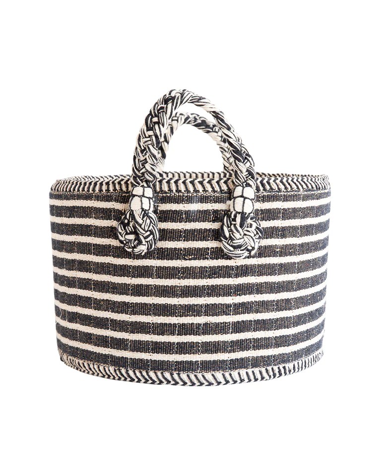 Black & White Stripe Baskets