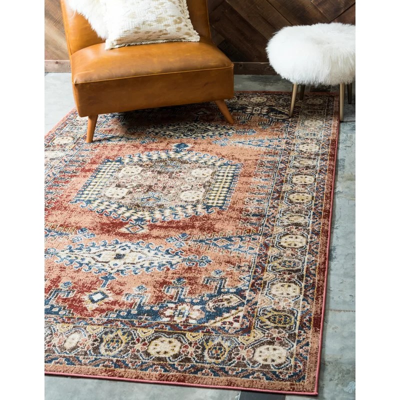 Nathanson Terracotta Area Rug