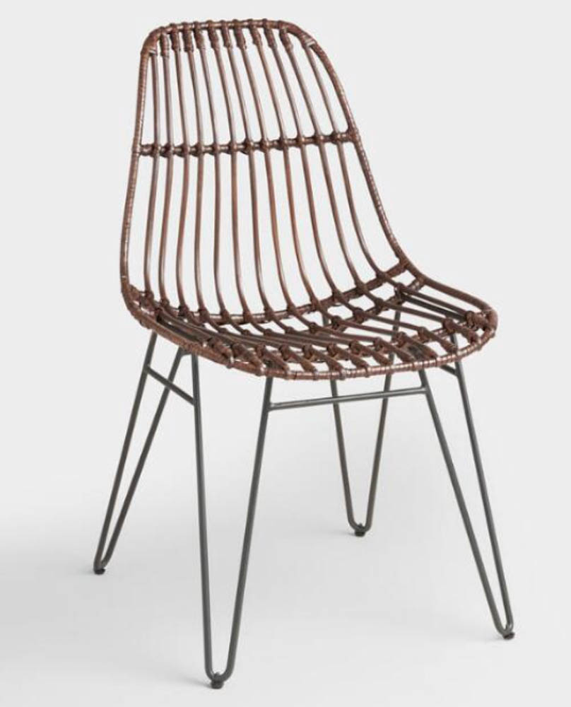 rattan dining chair hair pin legs world market