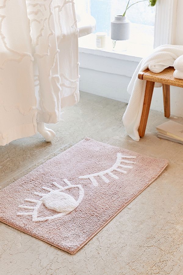 UO home bath wink bath mat 