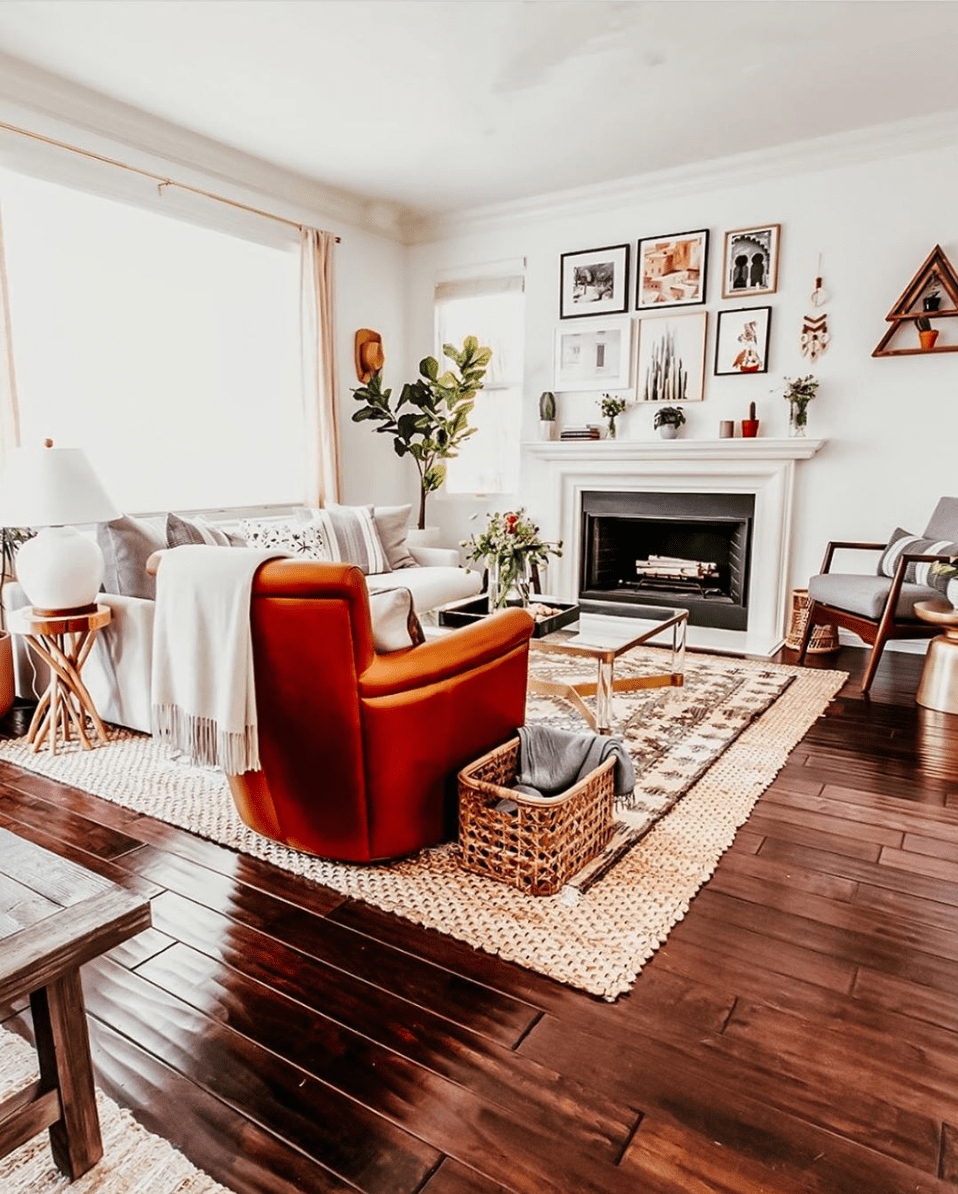 Before view of family room