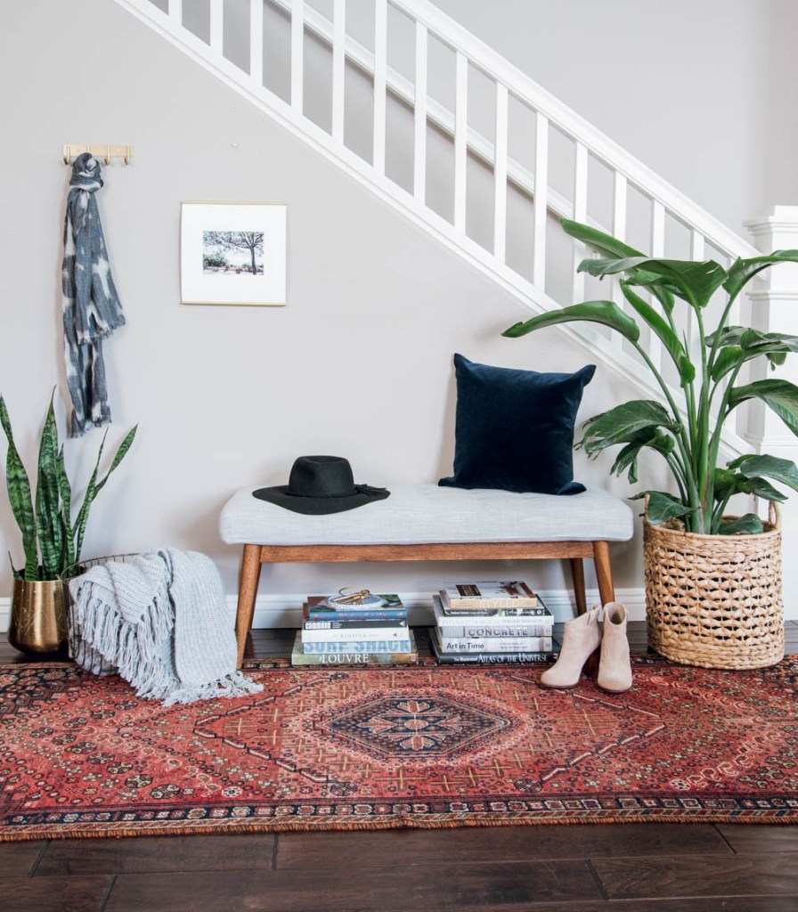 A beautifully styled entry way