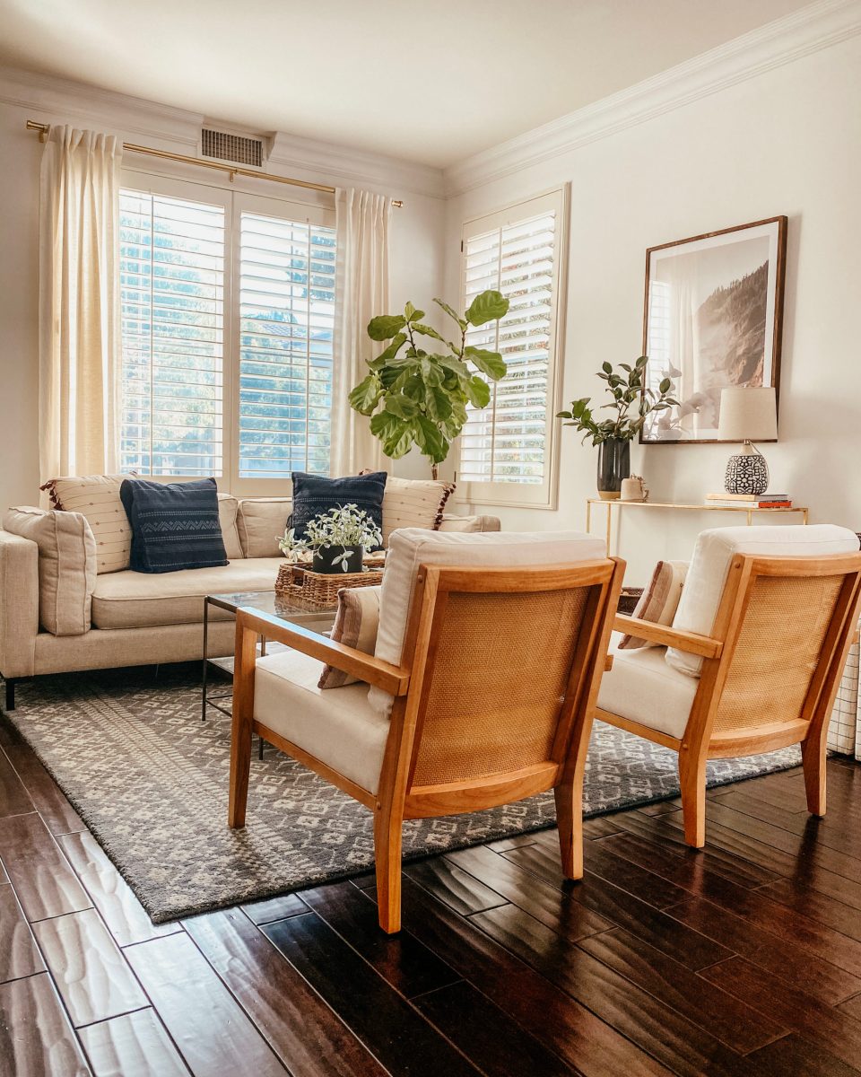 Our old living room floors were pretty, but they made the whole room feel dark!