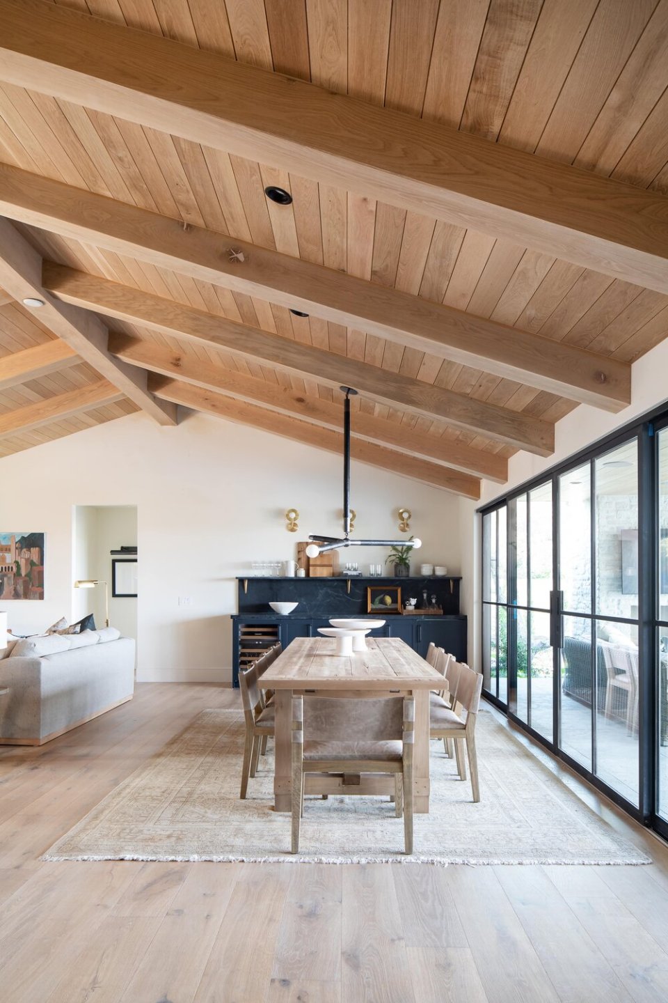 A grey toned oak floor care of Studio Mcgee