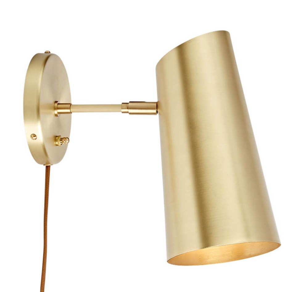 Rejuvenation Cypress Medium Brass Sconce 