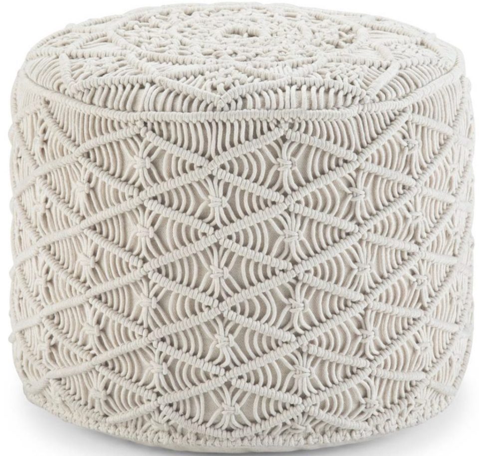 Walmart macrame pouf